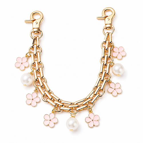 Flower Pendant bag charm