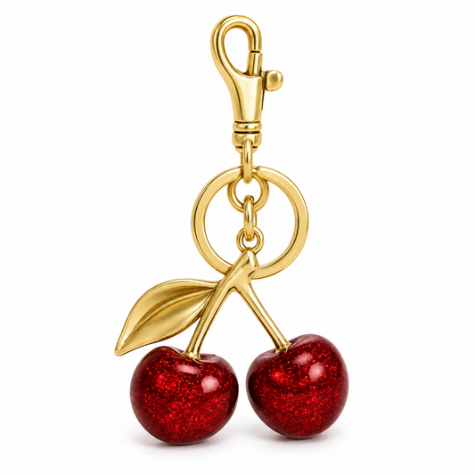 Cherry Charm bag charm